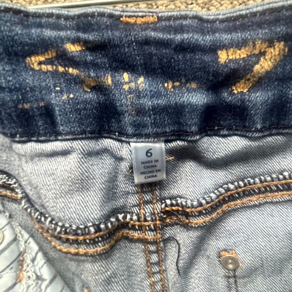 Seven7 Tummyless Skinny Jeans Womens Size 6 Blue Denim Cotton Stretch High Rise - Picture 9 of 16